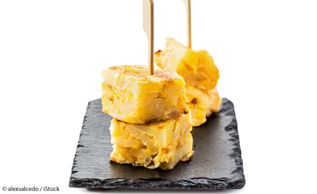 Tortilla de patata en imperativo