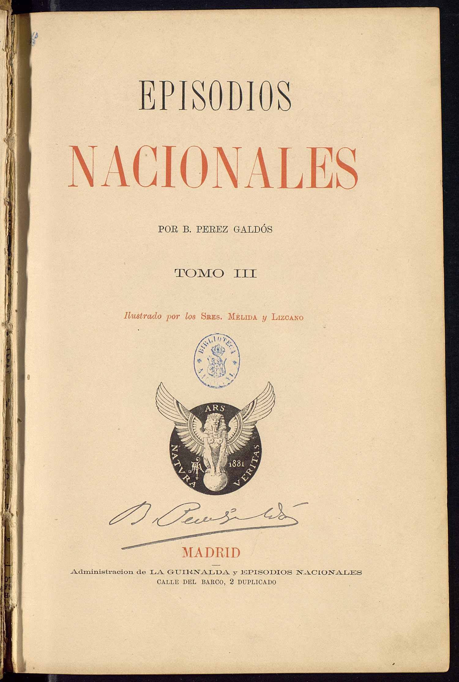 Episodios Nacionales von Pérez Galdós