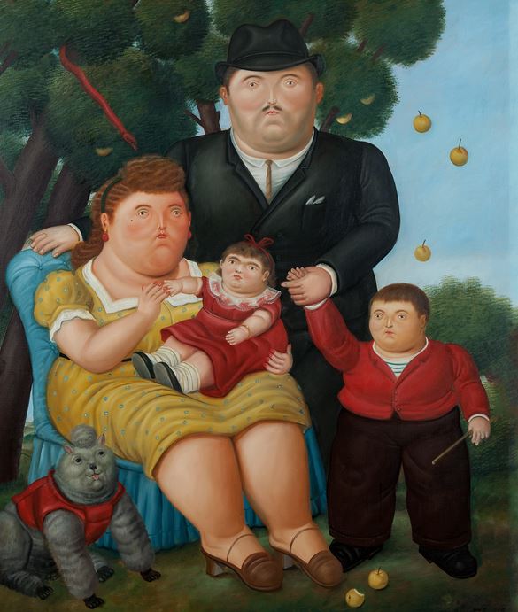 Una familia von Fernando Botero