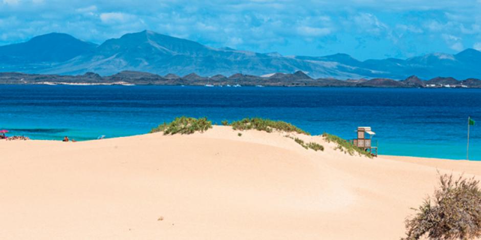 Strand in Corralejo auf Fuerteventura