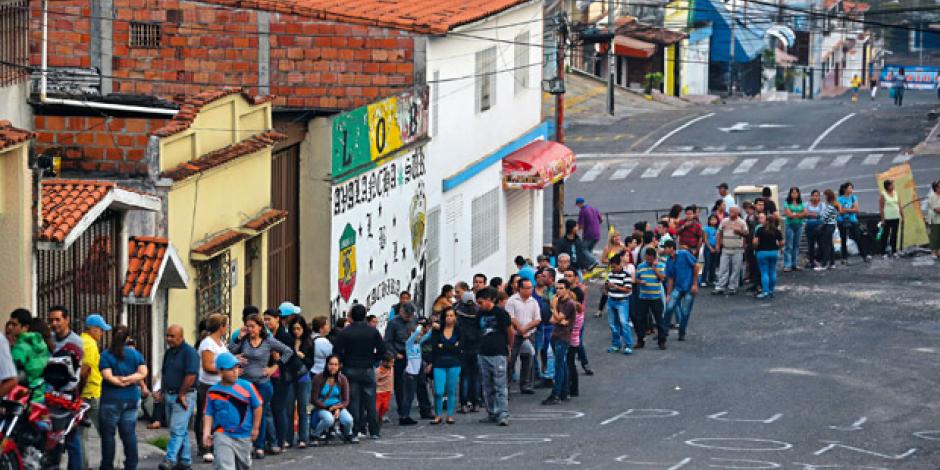Schlangestehen in Venezuela