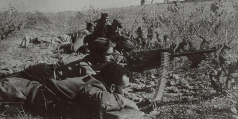 Spanischer Bürgerkrieg. Bild von der Biblioteca Nacional Española
