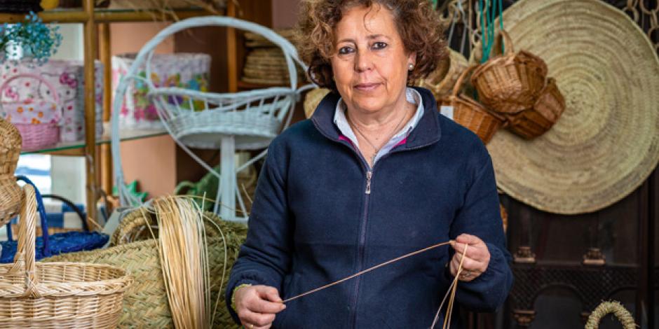 Esperanza, die Sparteriewarenherstellerin von Seville