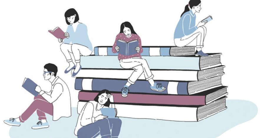 Eine Geschichte lesen und sich mit anderen dazu austauschen