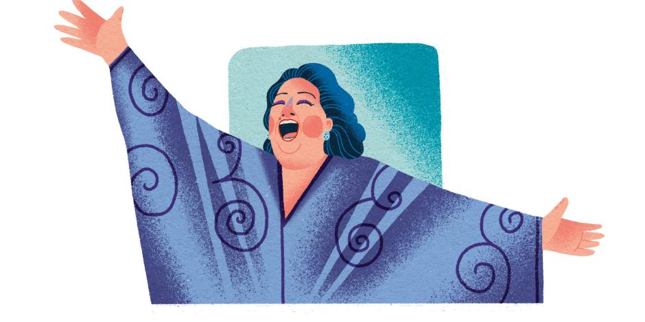 Illustration von Montserrat Caballé