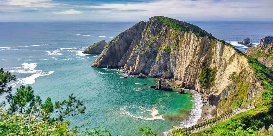 Der Strand von Silencio (Cudillero, Asturias, Spanien)