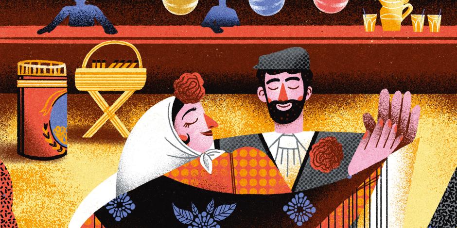 Jotaká Illustration Verbenas gibt es in Spanien überall