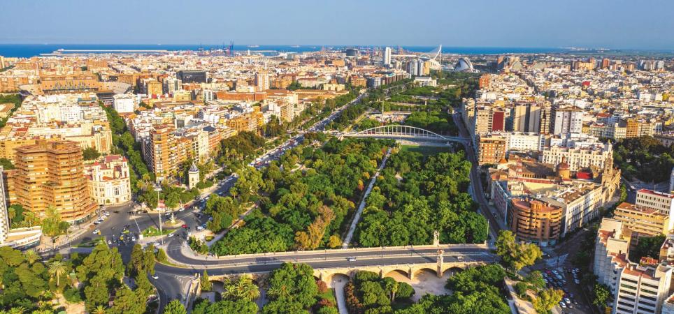 Jardín del Turia en Valencia