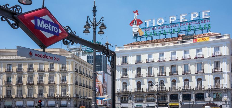 Vista de la Puerta del Sol