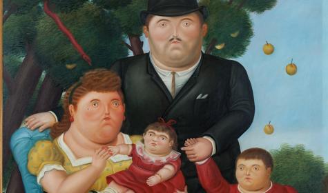 Eine Familie von Fernando Botero