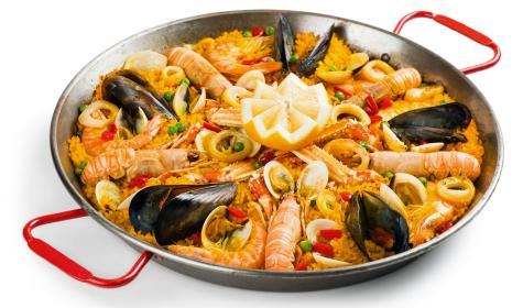 Paella mit Meerefrüchten