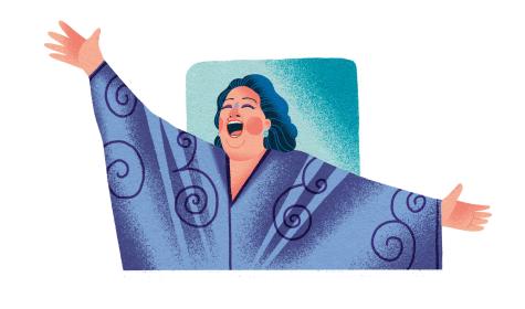 Illustration von Montserrat Caballé