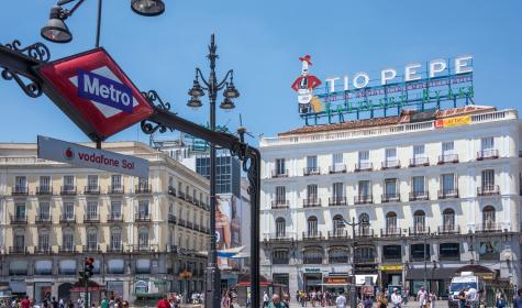 Vista de la Puerta del Sol